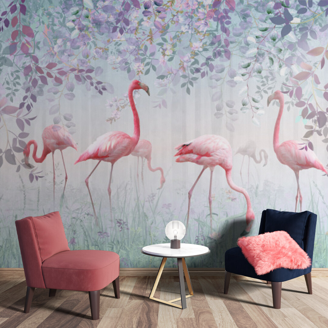 Mystical Flamingo Garden