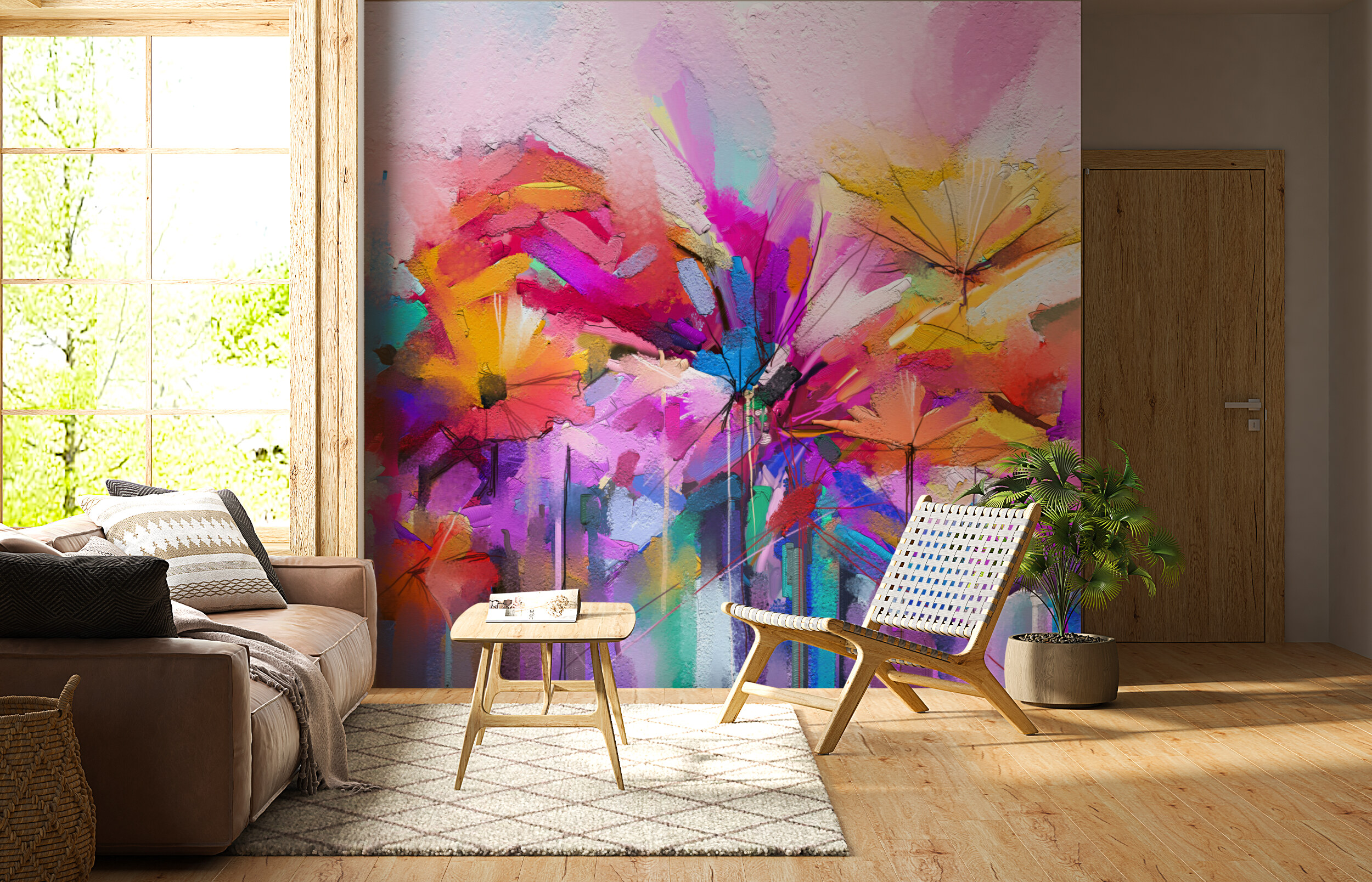 Color Burst Cityscape