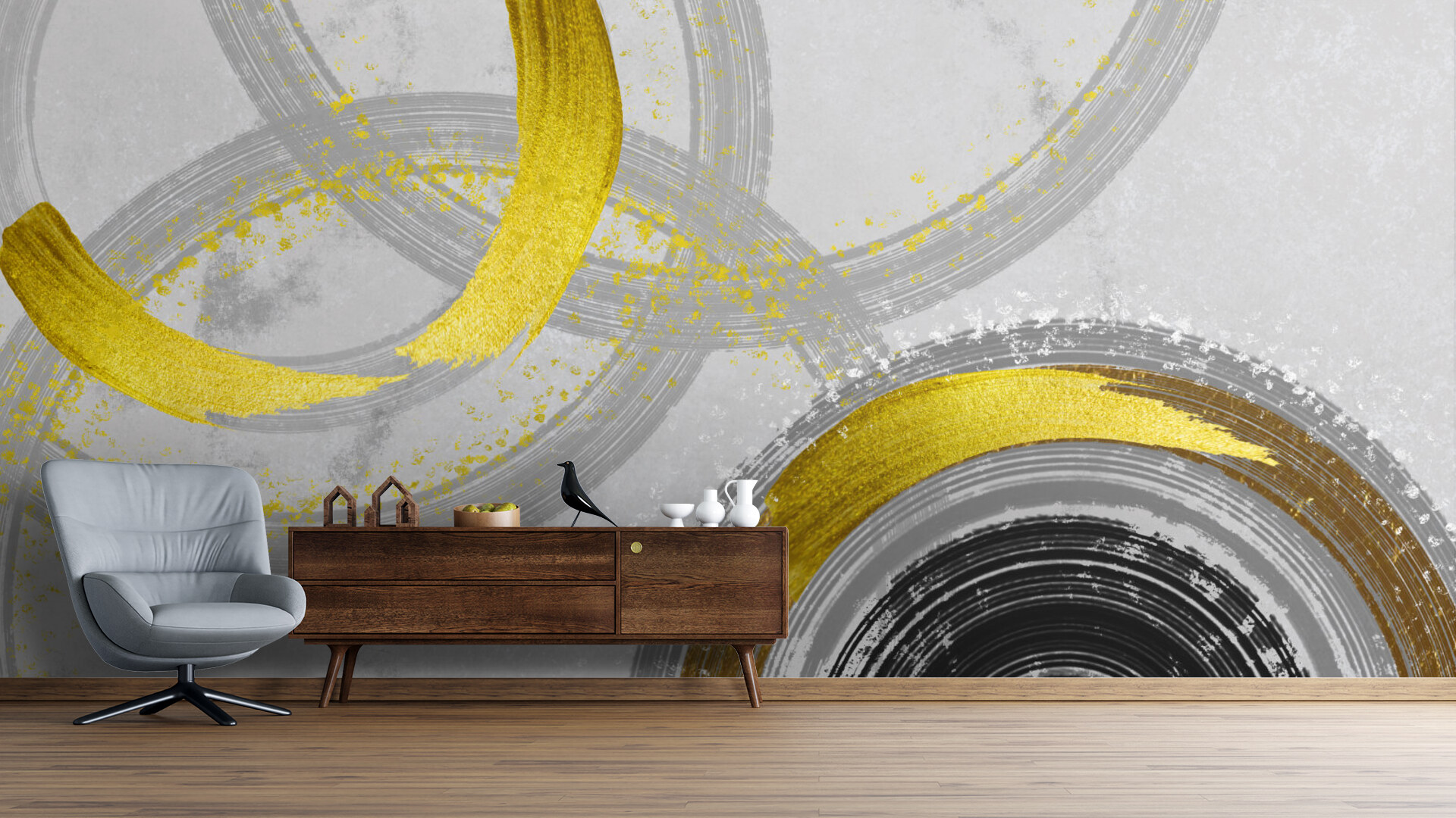 Golden Swirls Elegance
