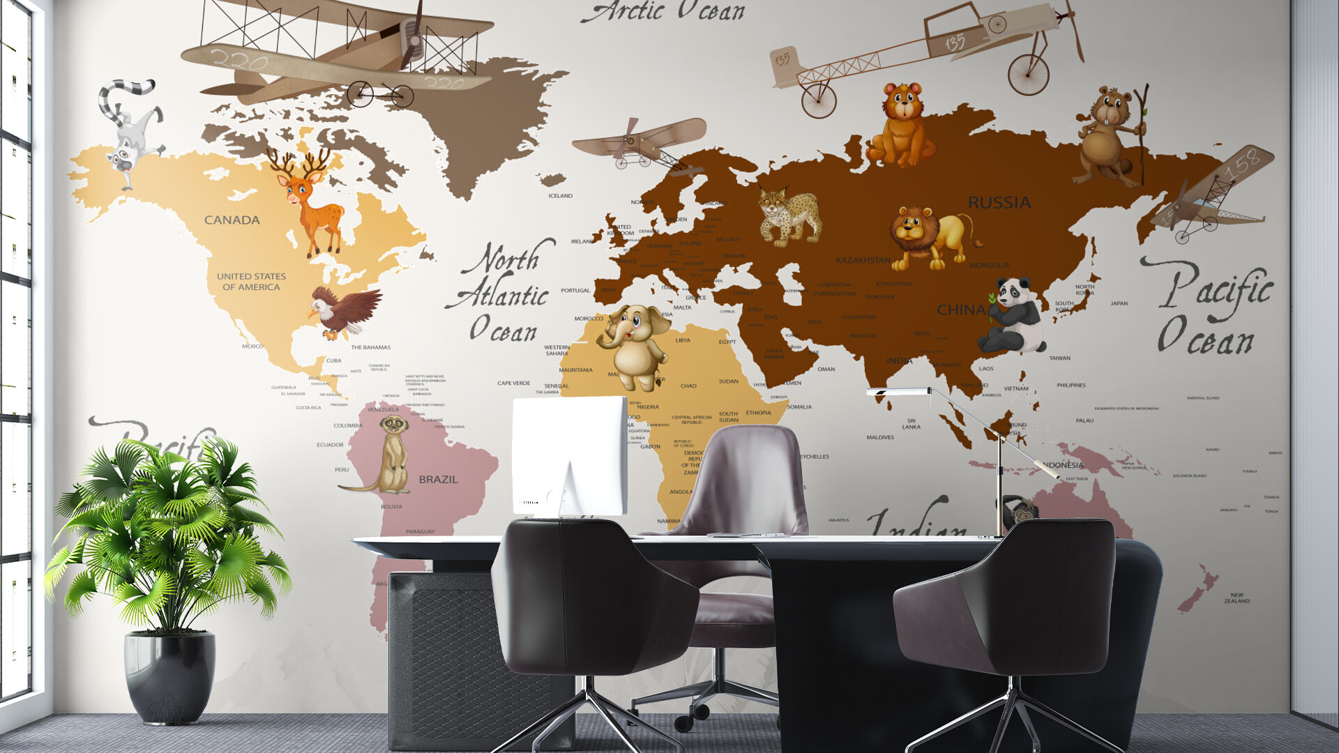 Animal World Map