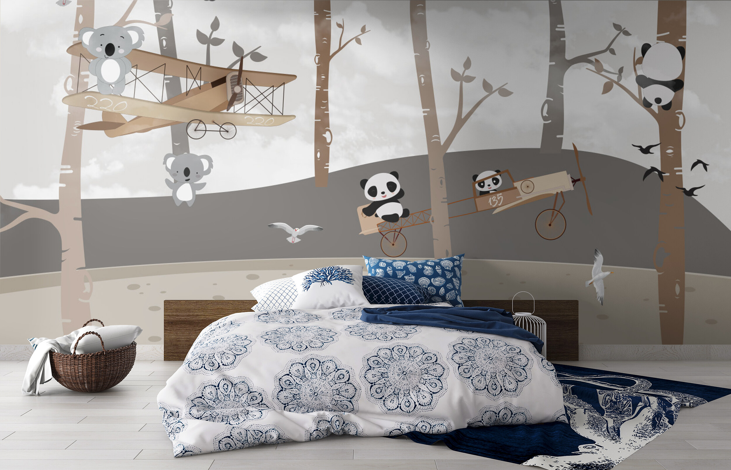Playful Pandas and Koalas in Flight