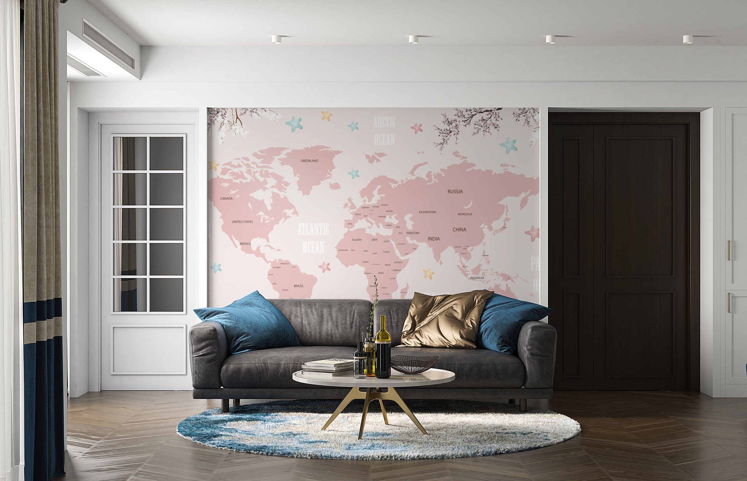 Whimsical World Map