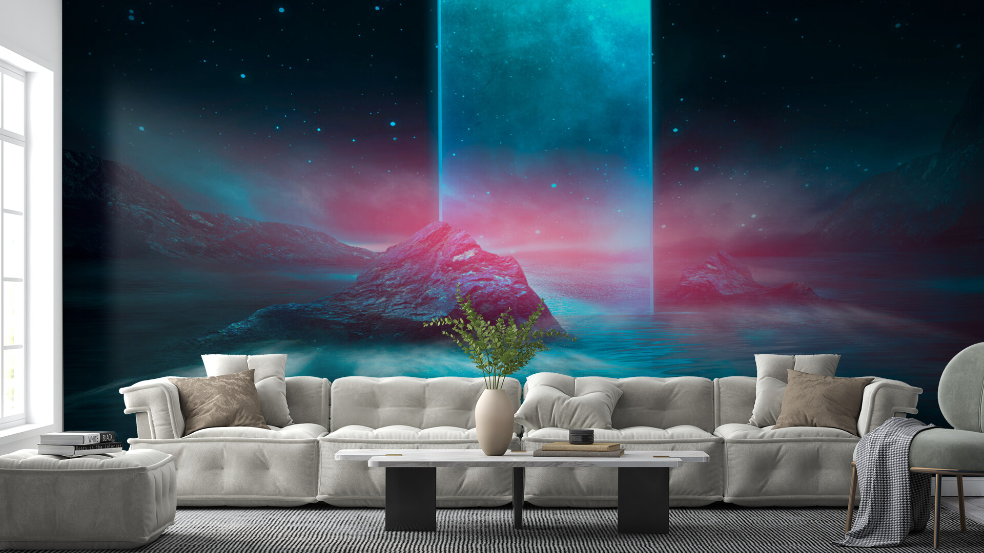 Mystic Aurora Seascape