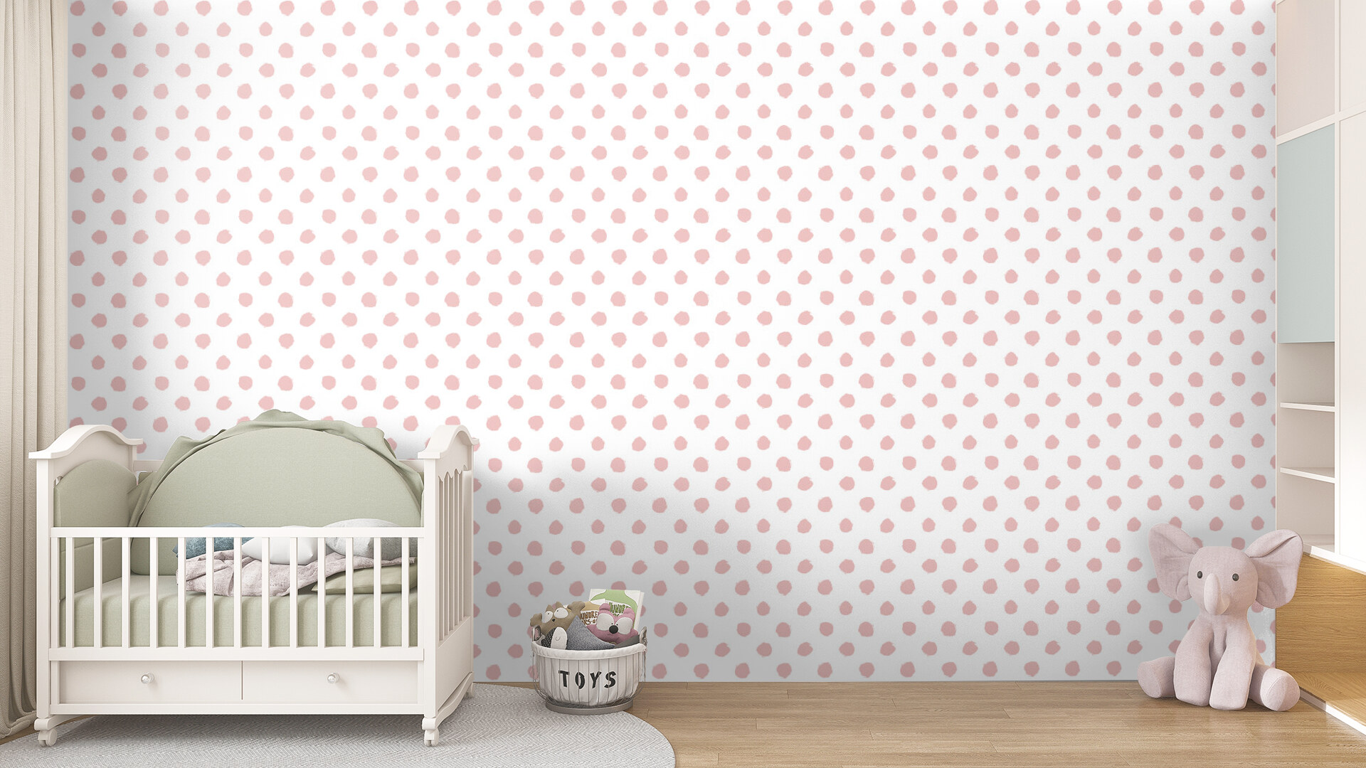 Soft Pink Polka Dots