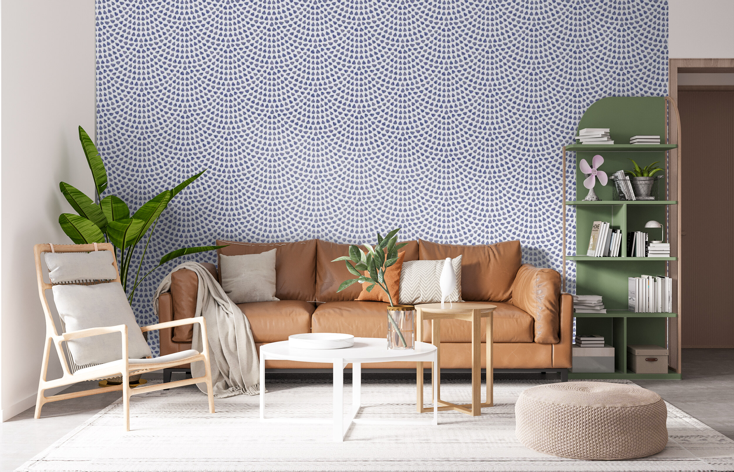 Blue Harmony Geometric