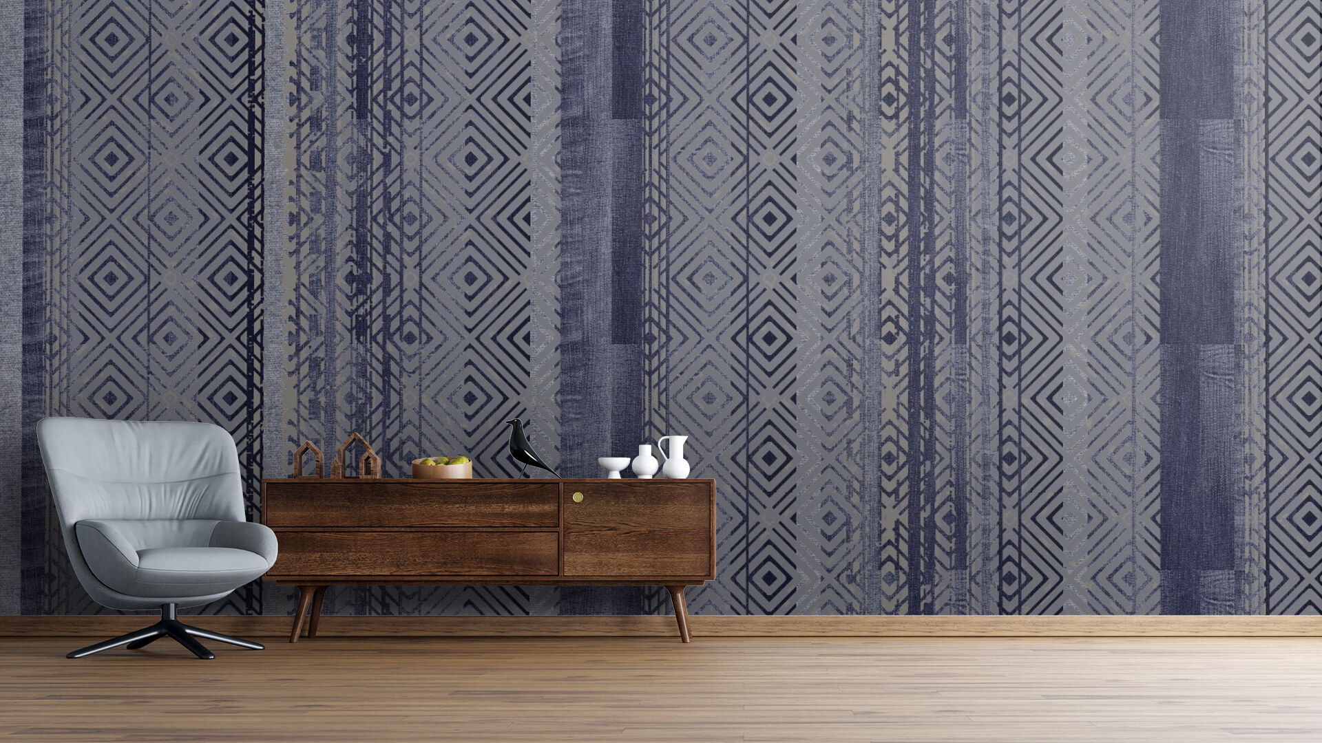 Elegant Indigo Stripes