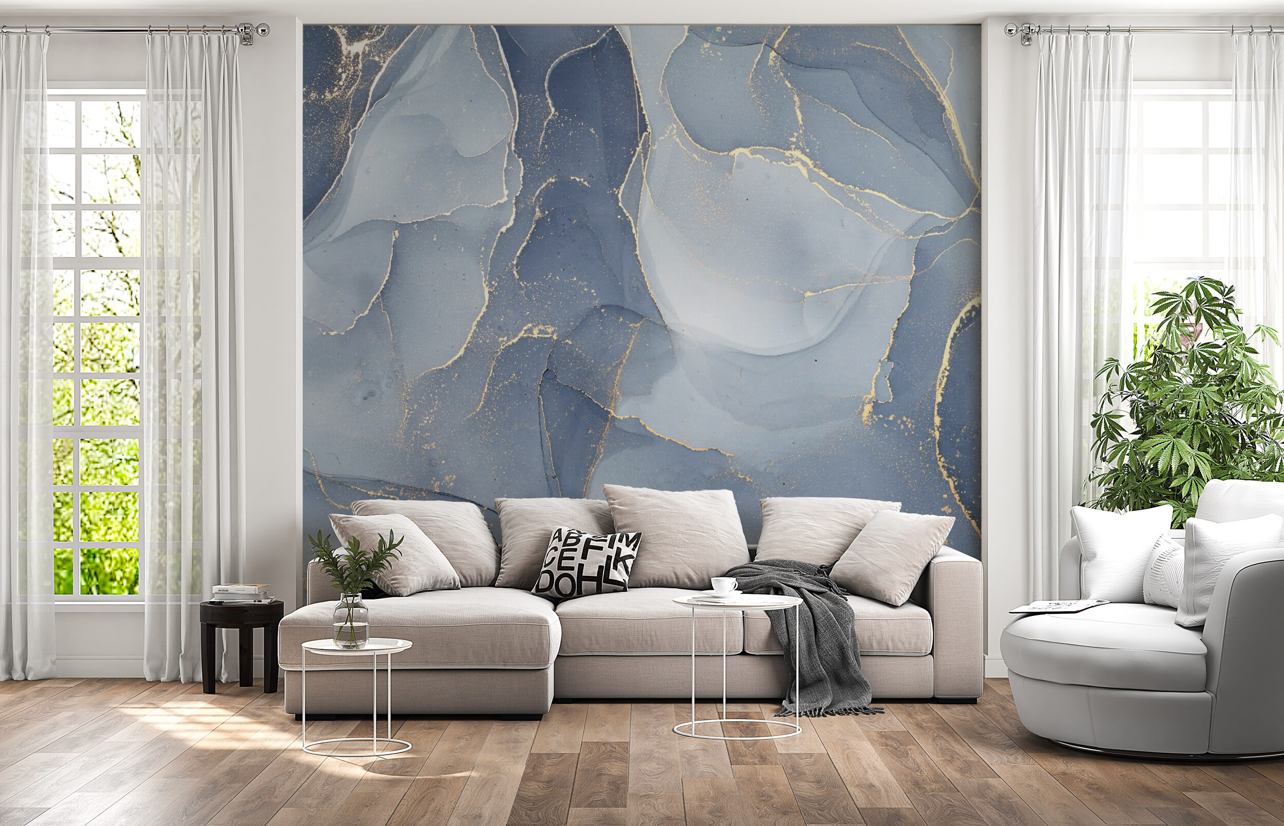 Elegant Gold Vein Marble