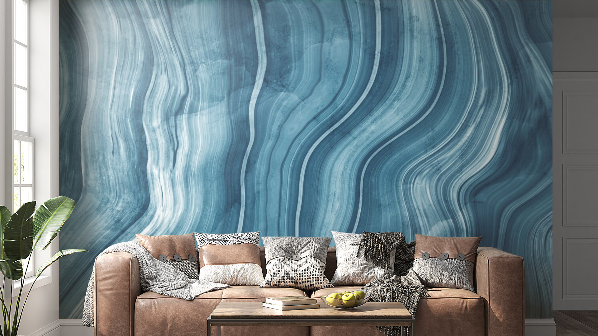 Elegant Blue Waves