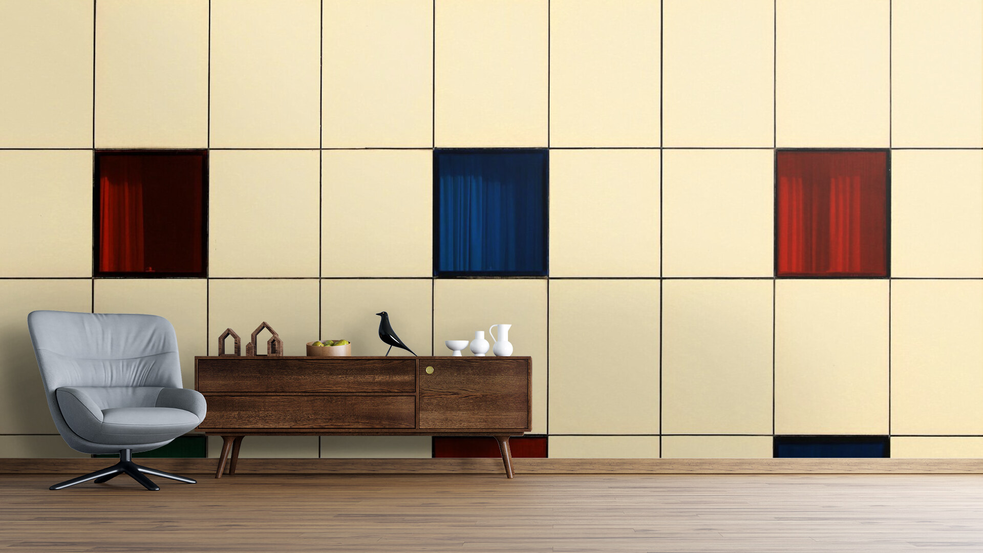 Modern Grid Illusion