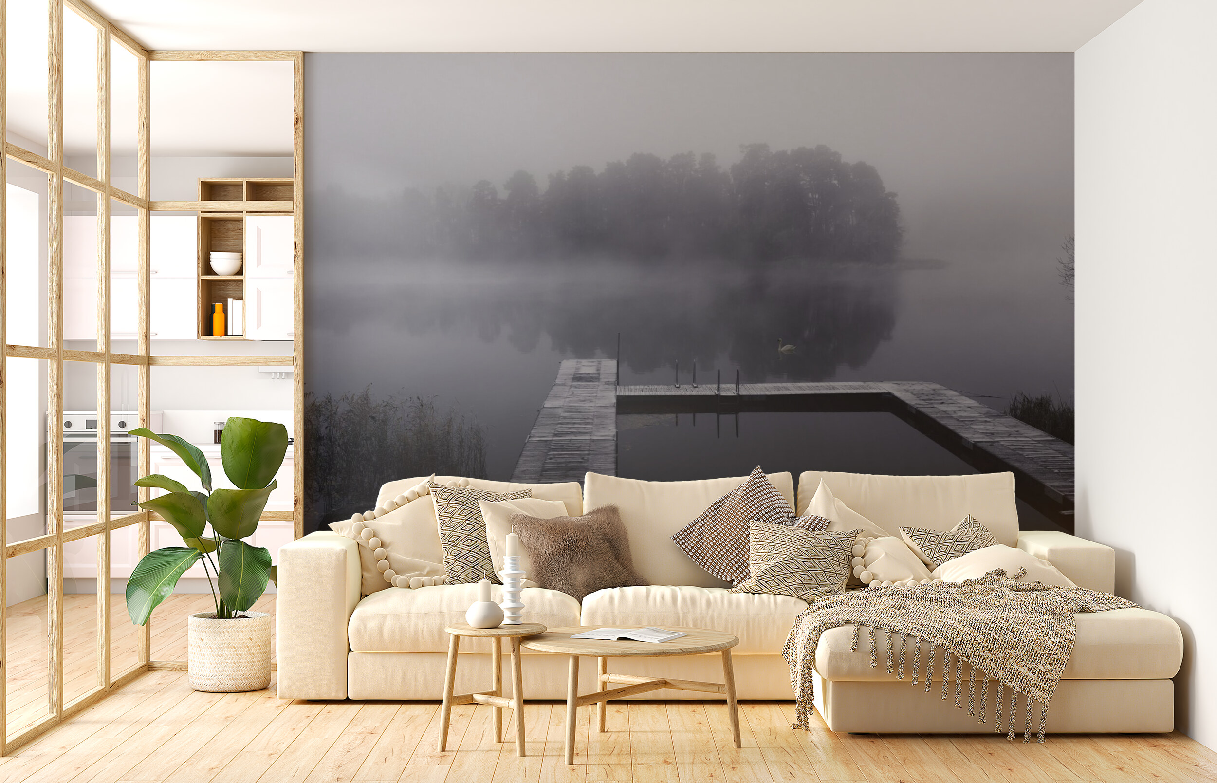 Misty Lake Serenity