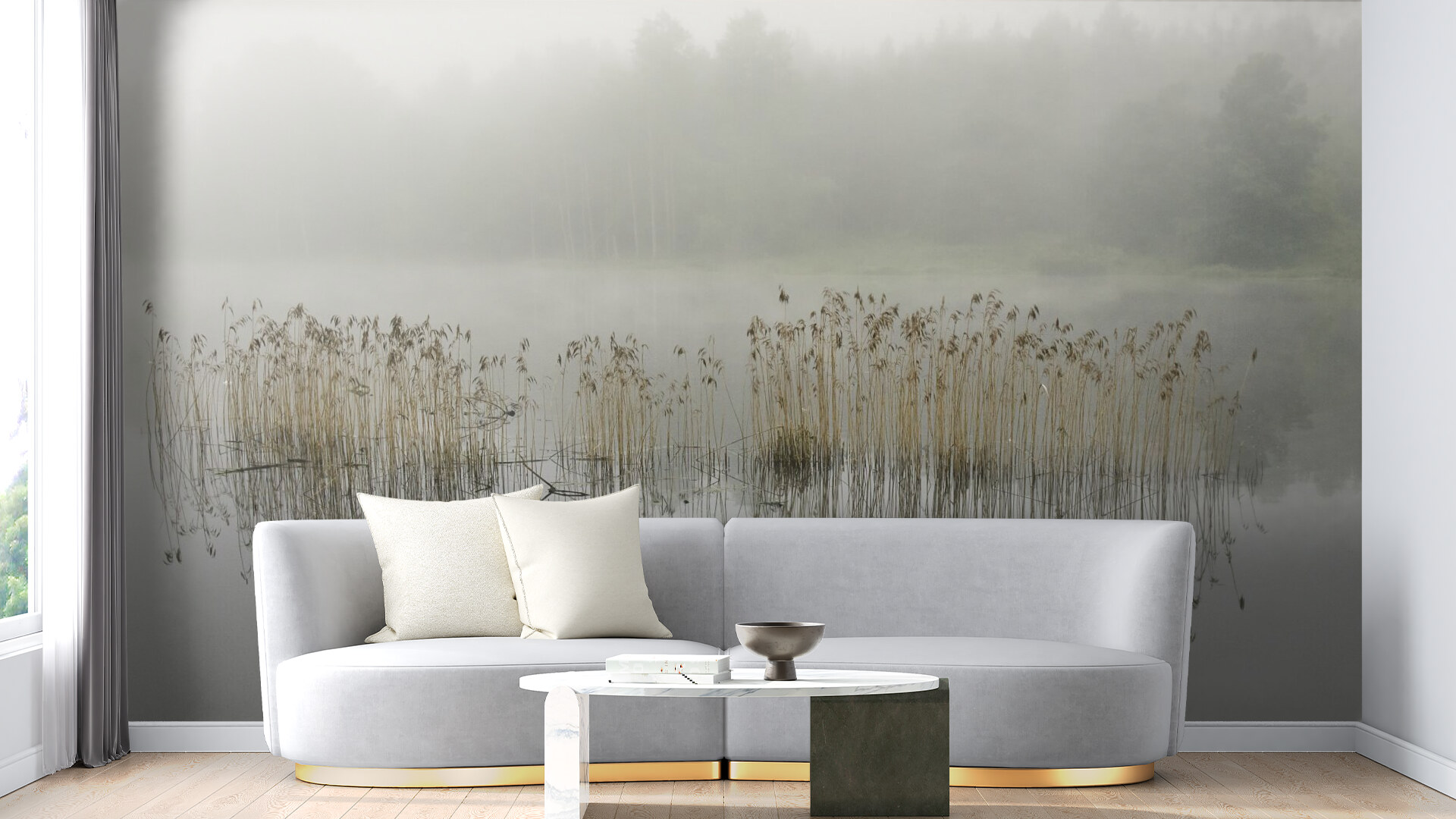 Misty Lake Reverie