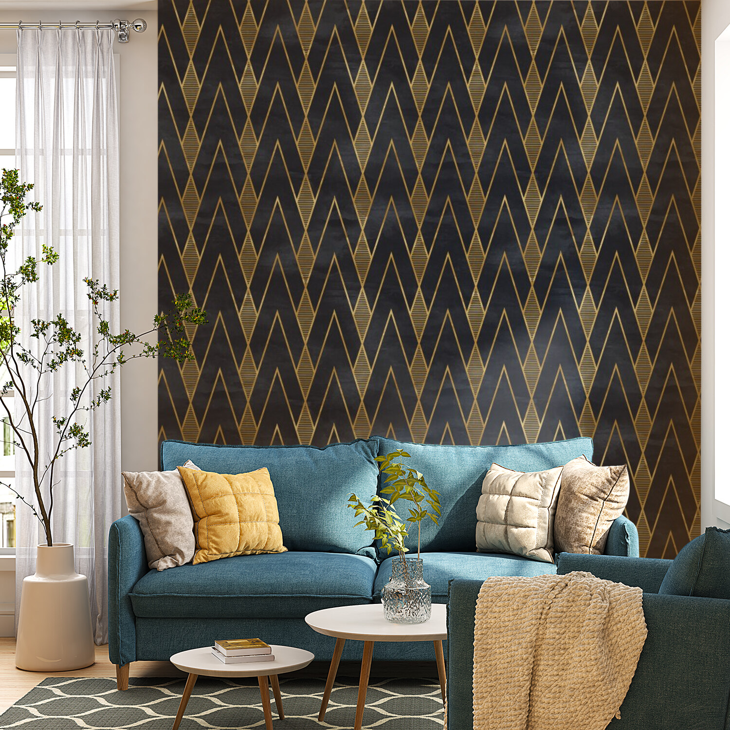 Golden Deco Lines