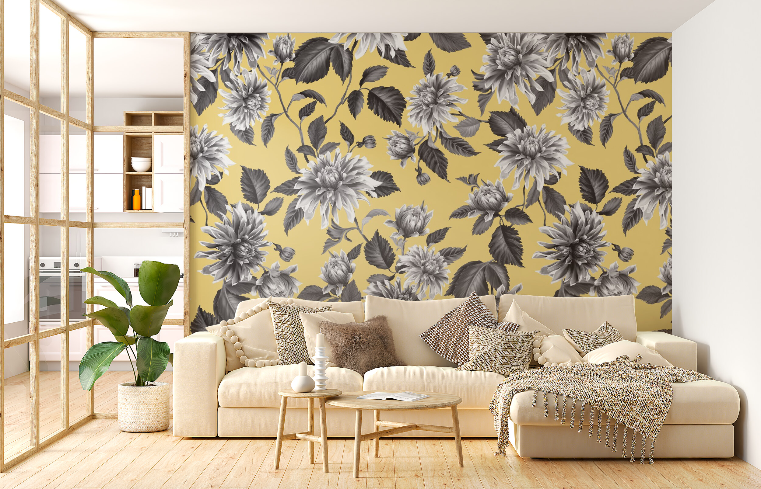 Golden Dahlia Elegance