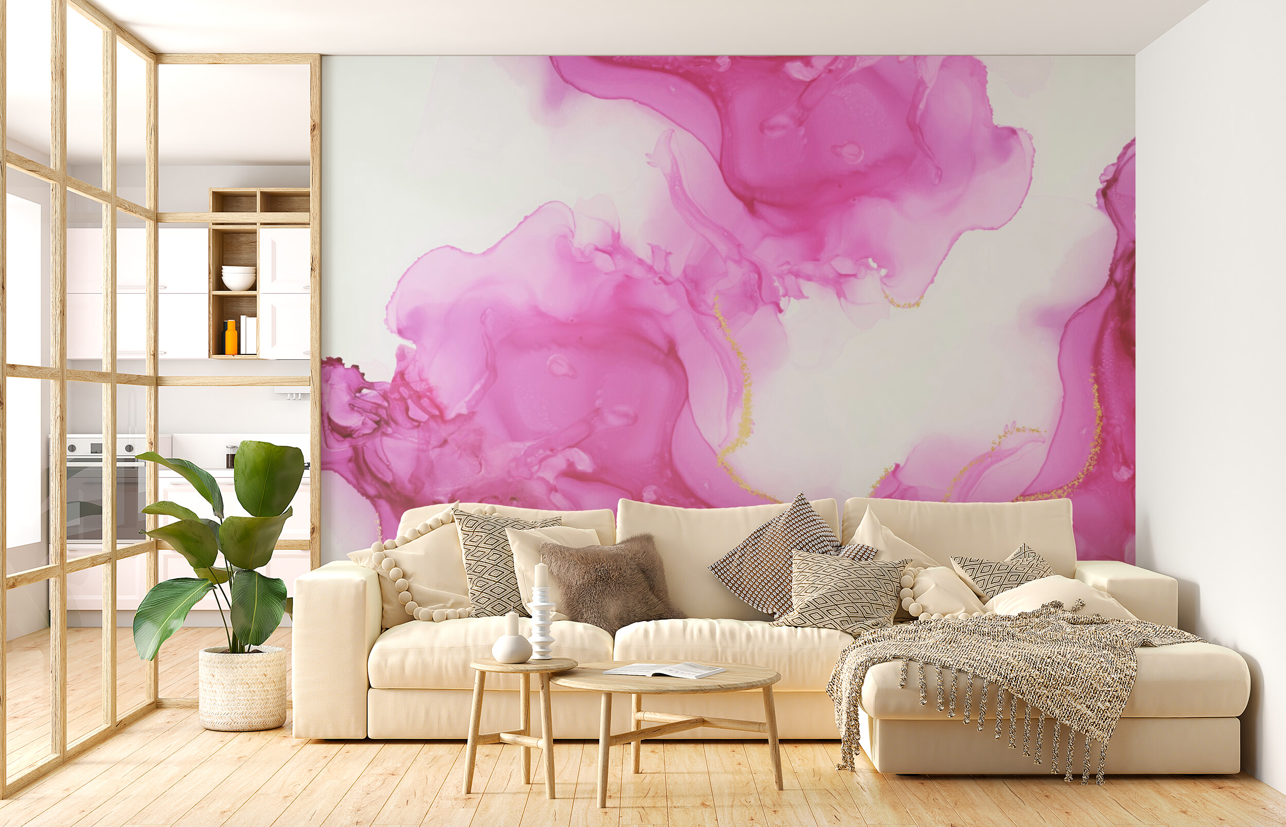 Ethereal Pink Swirls