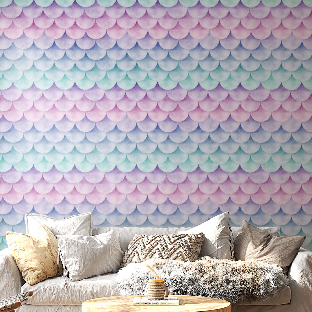 Pastel Scales Wall Mural