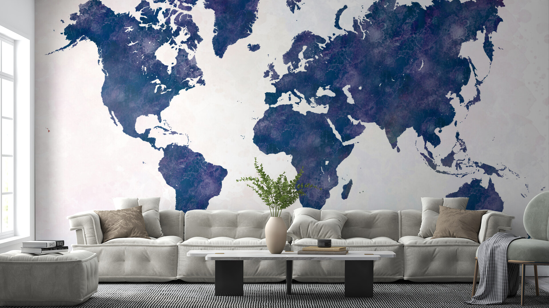 Watercolor World Map