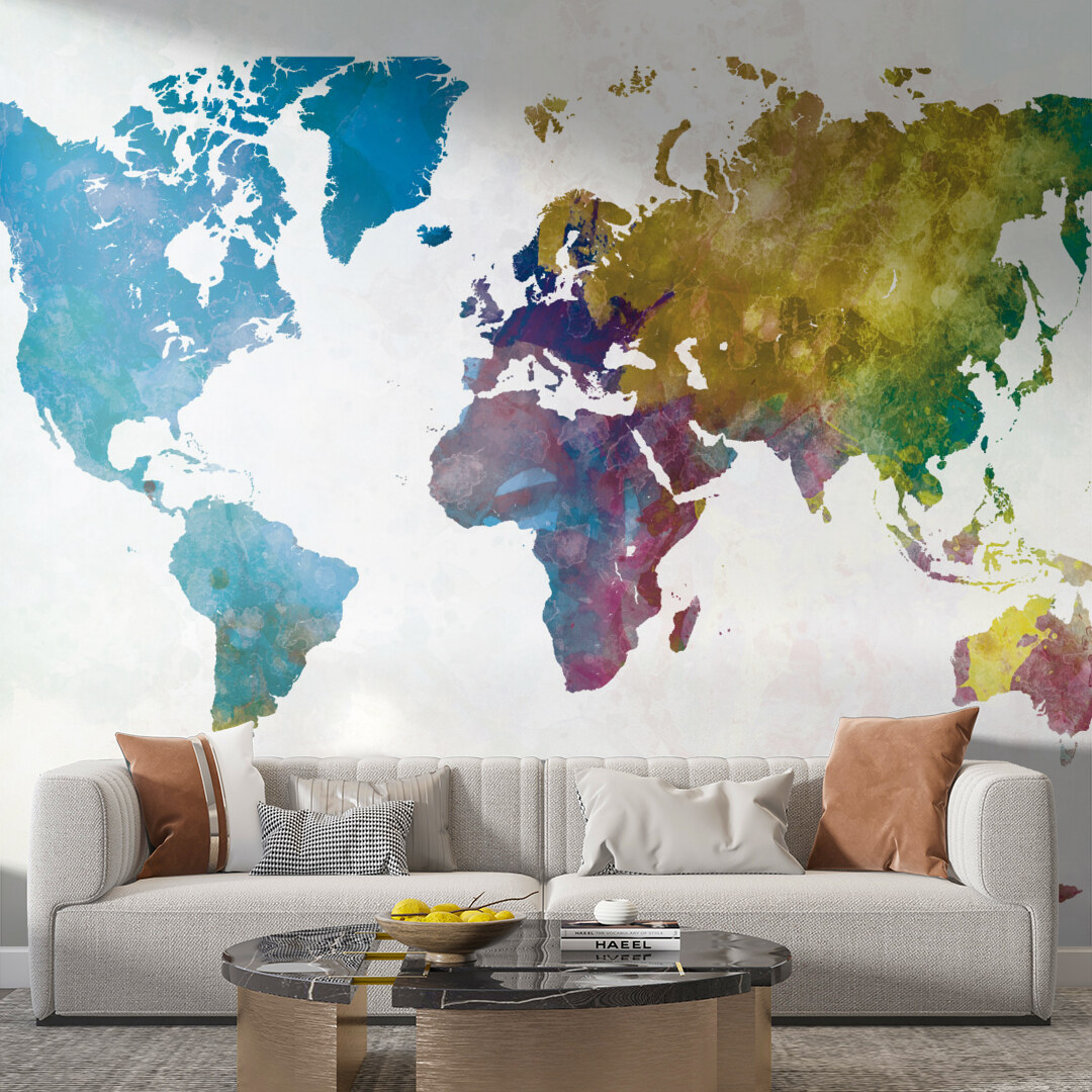 Watercolor World Map