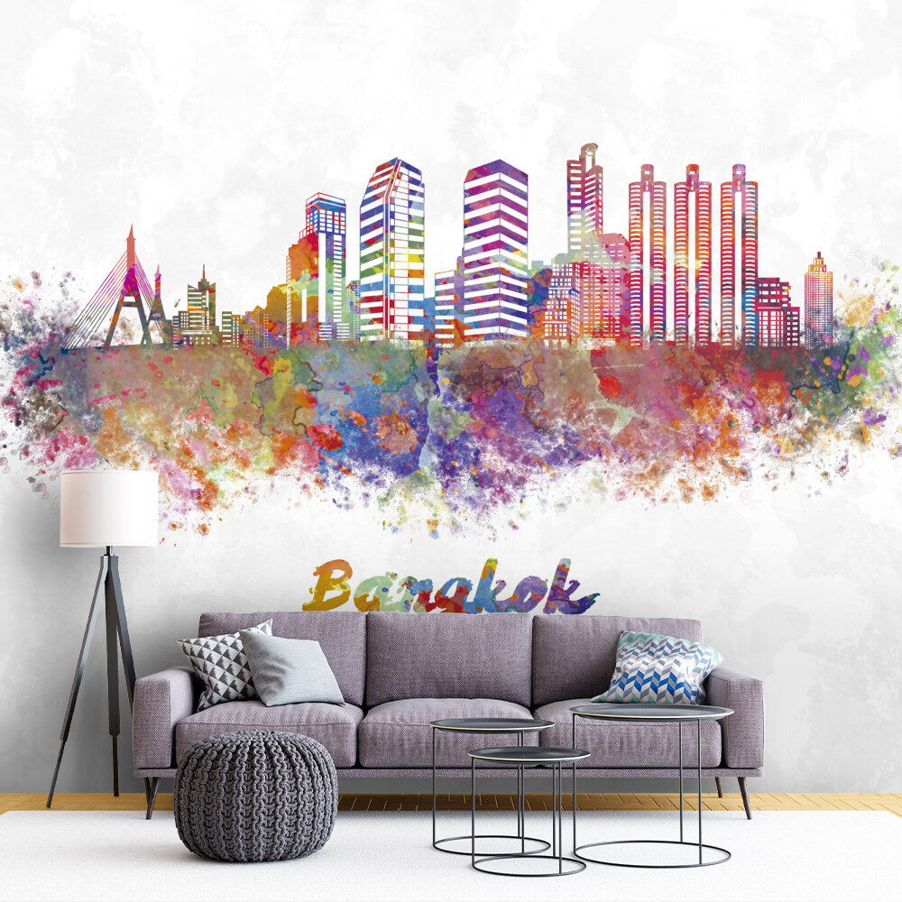 Colorful Bangkok Skyline