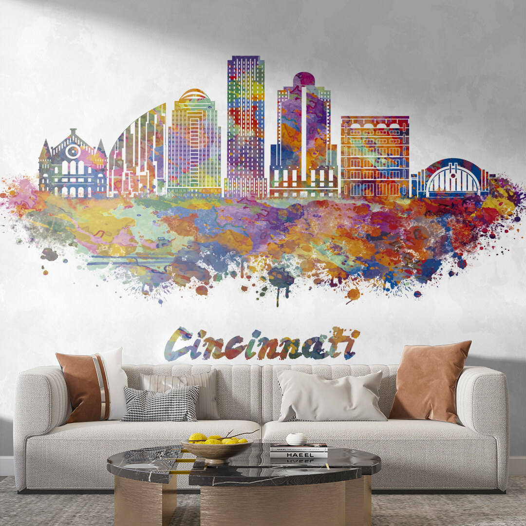 Vibrant Cincinnati Skyline