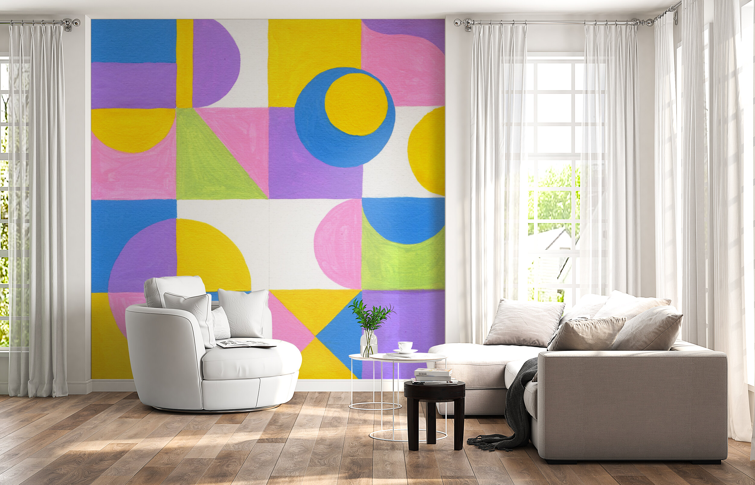 Geometric Color Block