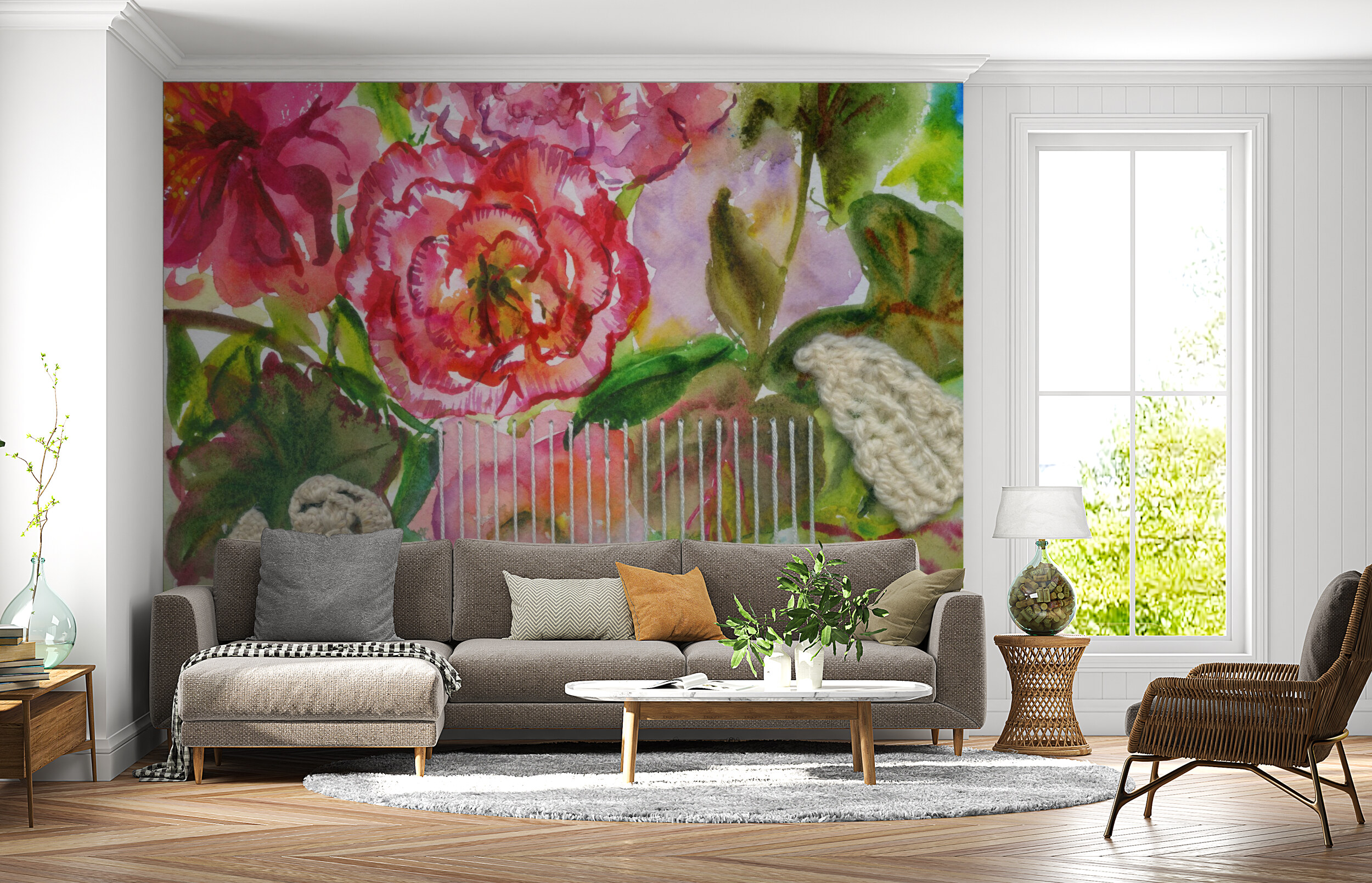 Watercolor Garden Delight