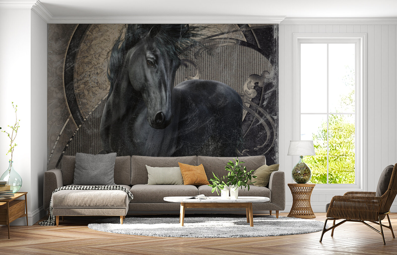 Gothic Friesian Horse