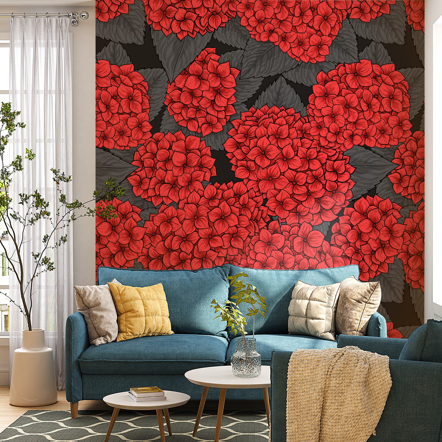 Crimson Bloom Elegance