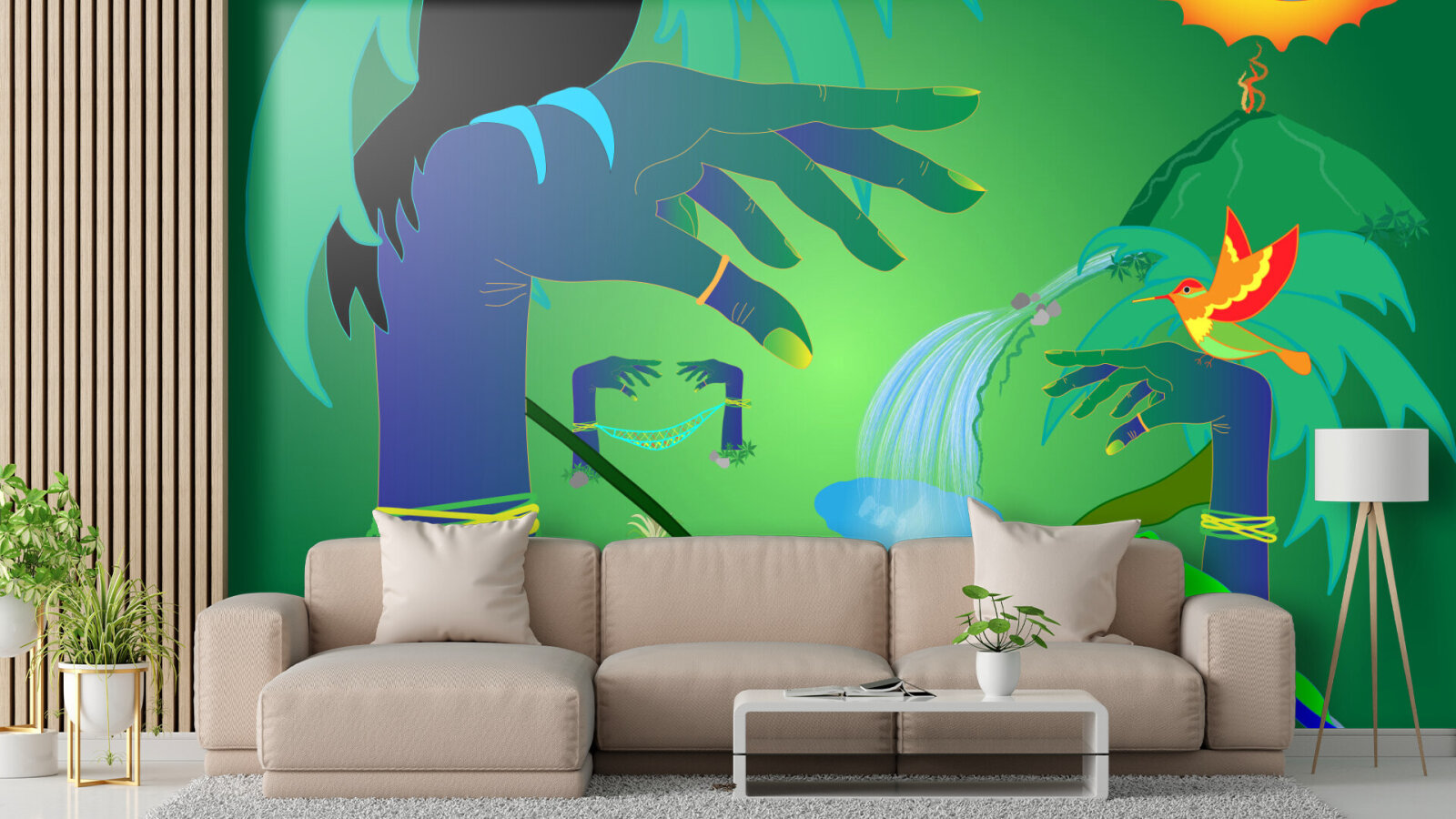 Tropical Paradise Mural