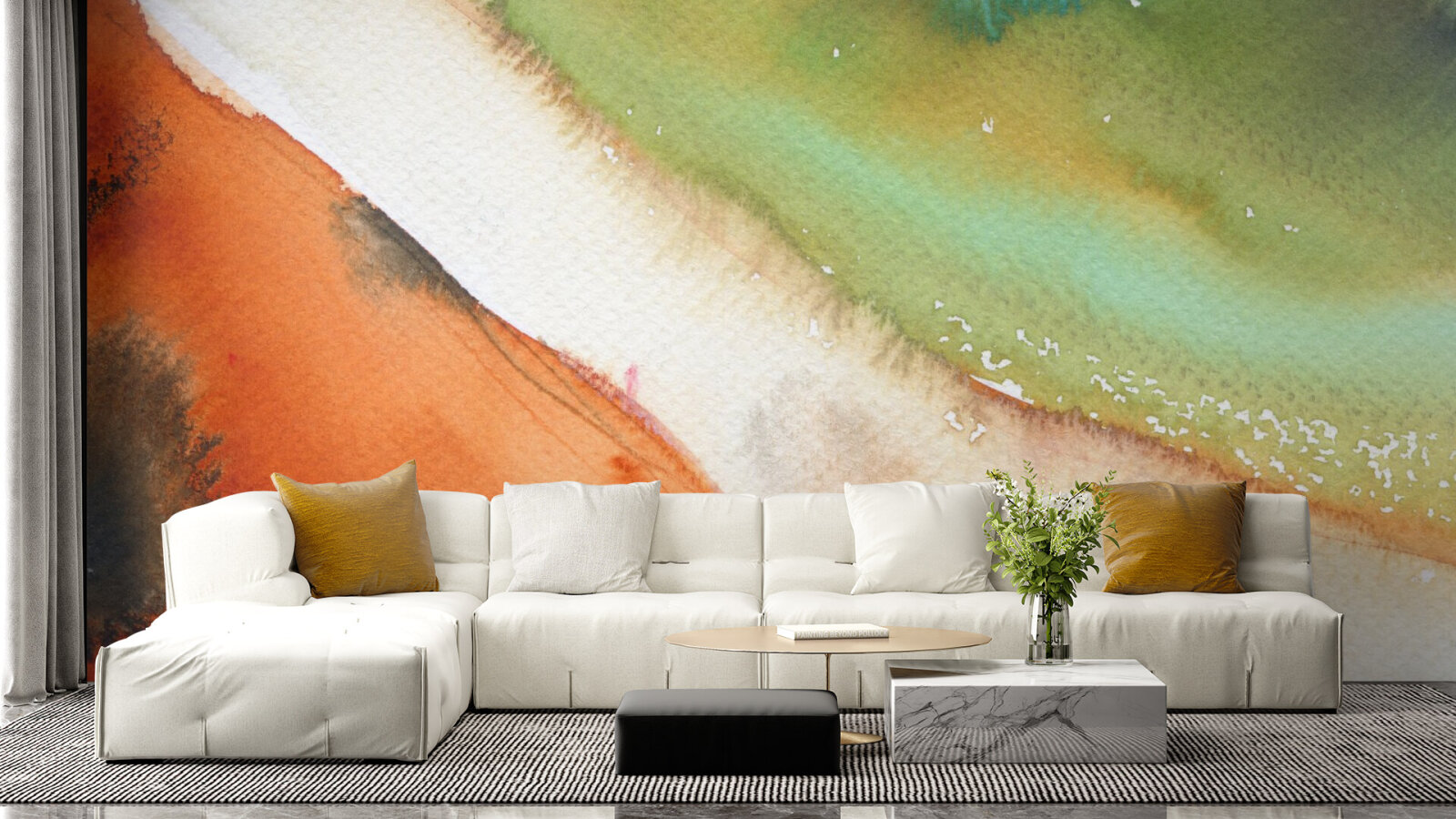 Ethereal Watercolor Sweep
