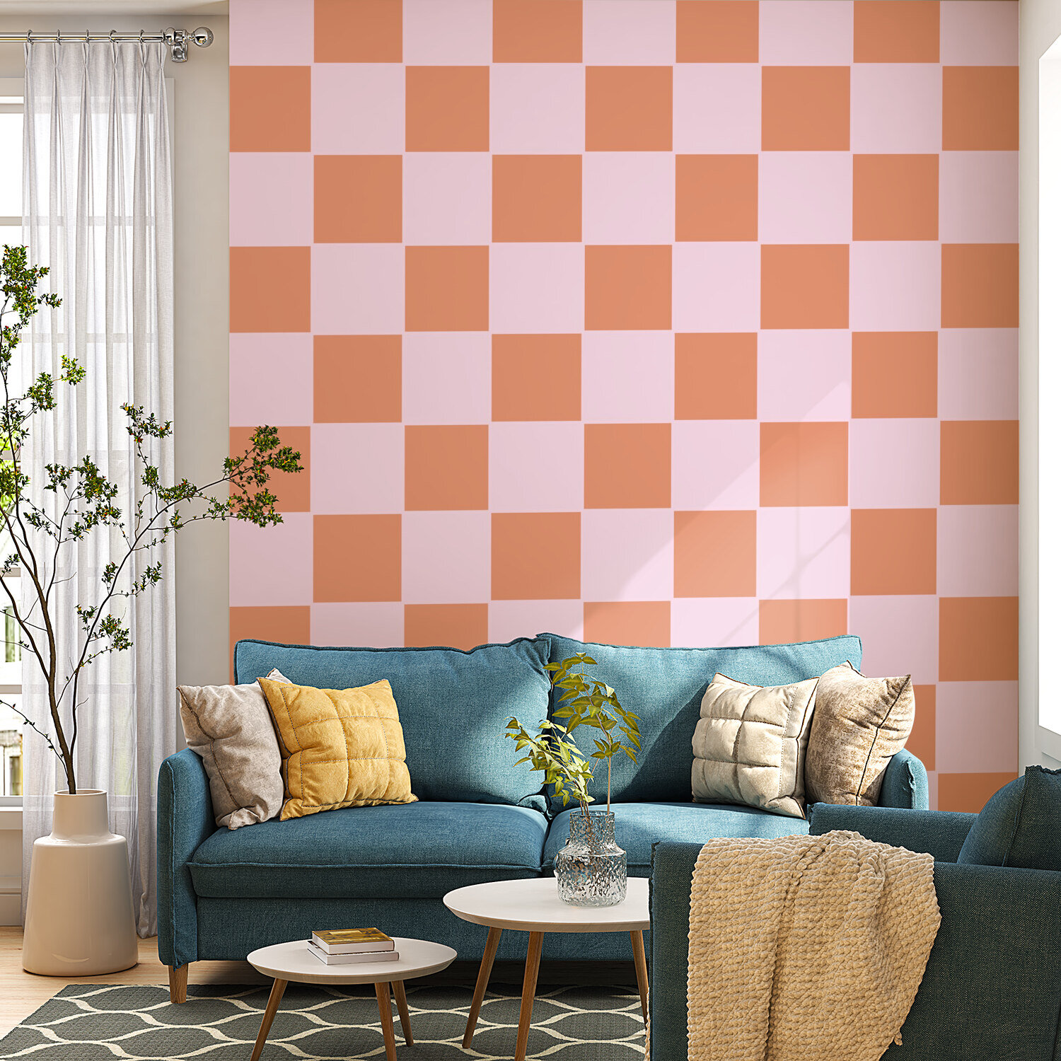 Pastel Checkered Charm