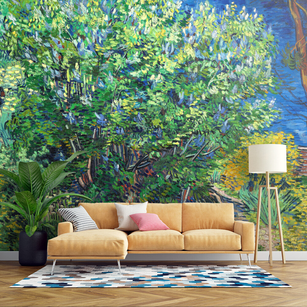 Vincent van Gogh lilac bush - painting in high resolution