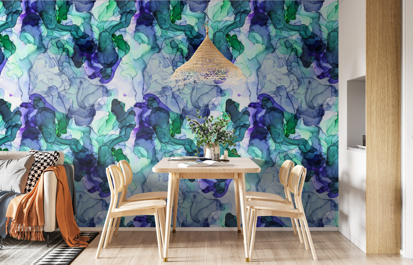 Alcohol Ink Art In Blue