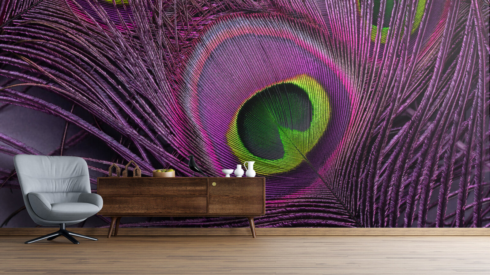 peacock feathers