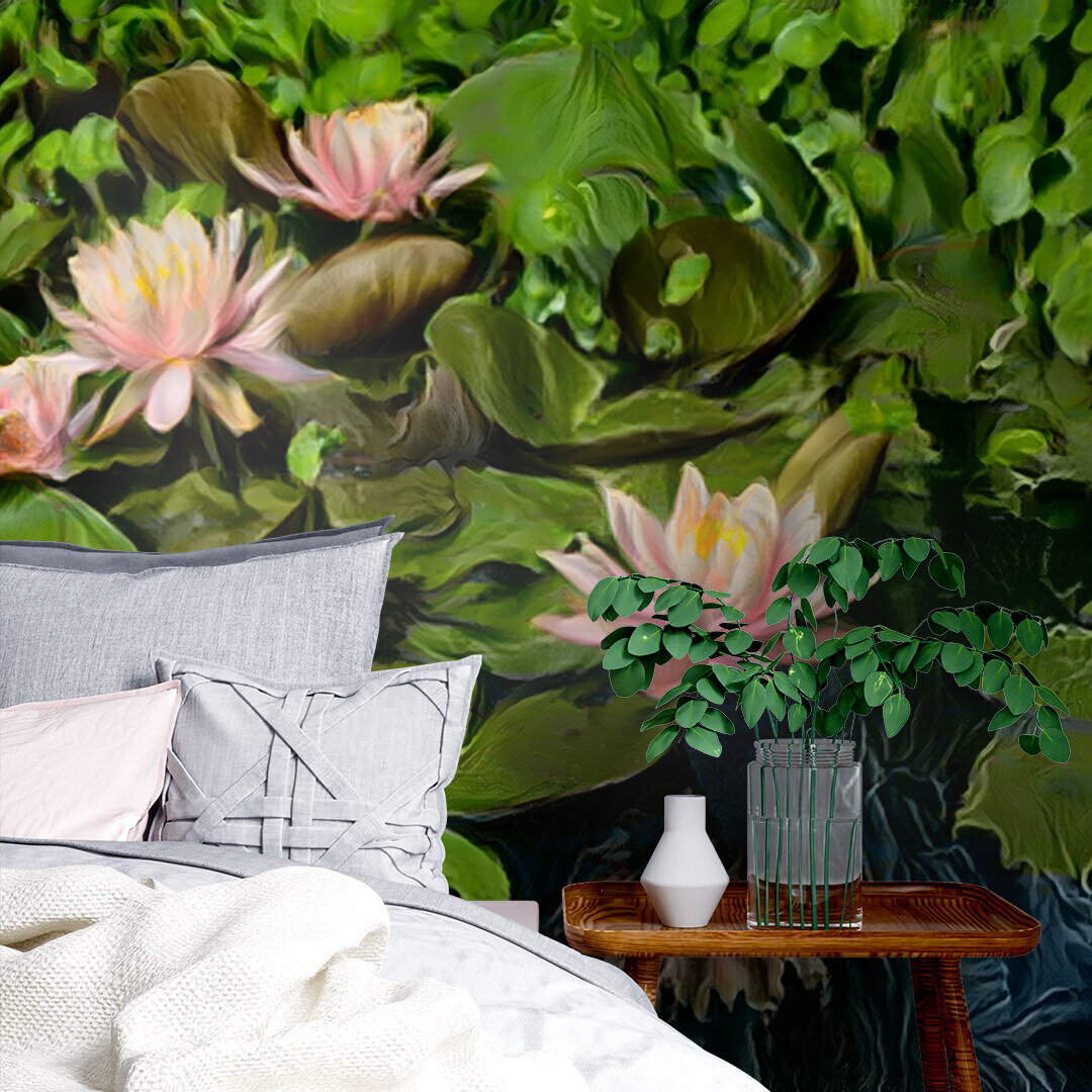 Blooming Water Lilies