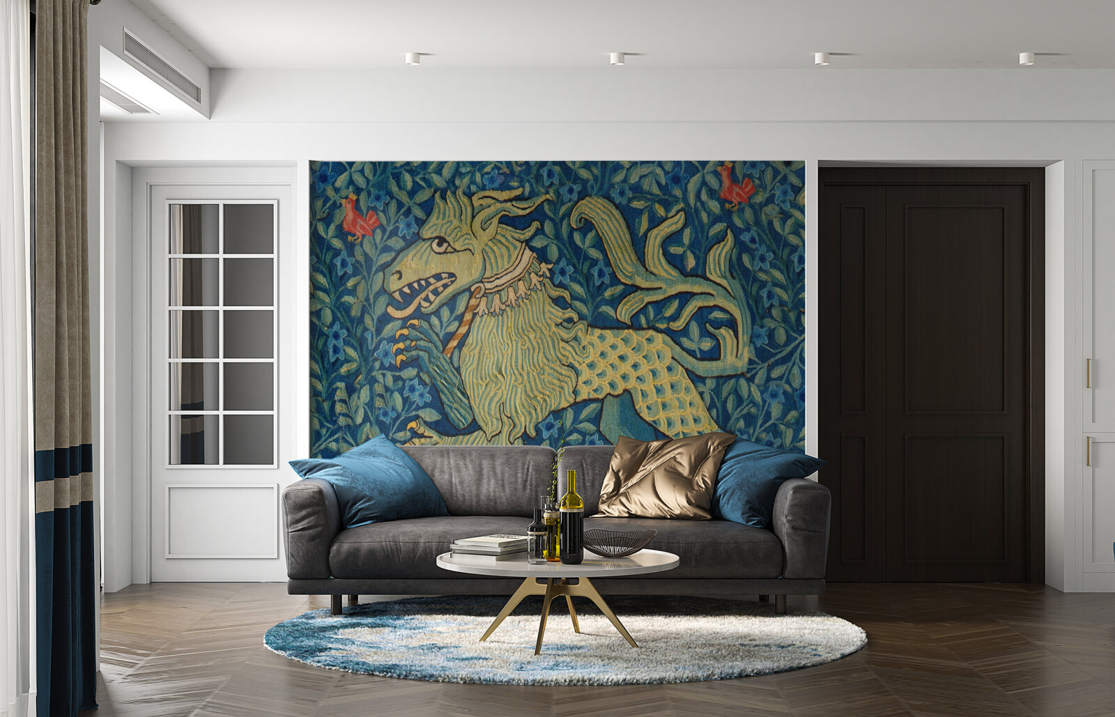 Beast Of England 15th Century Tapestry