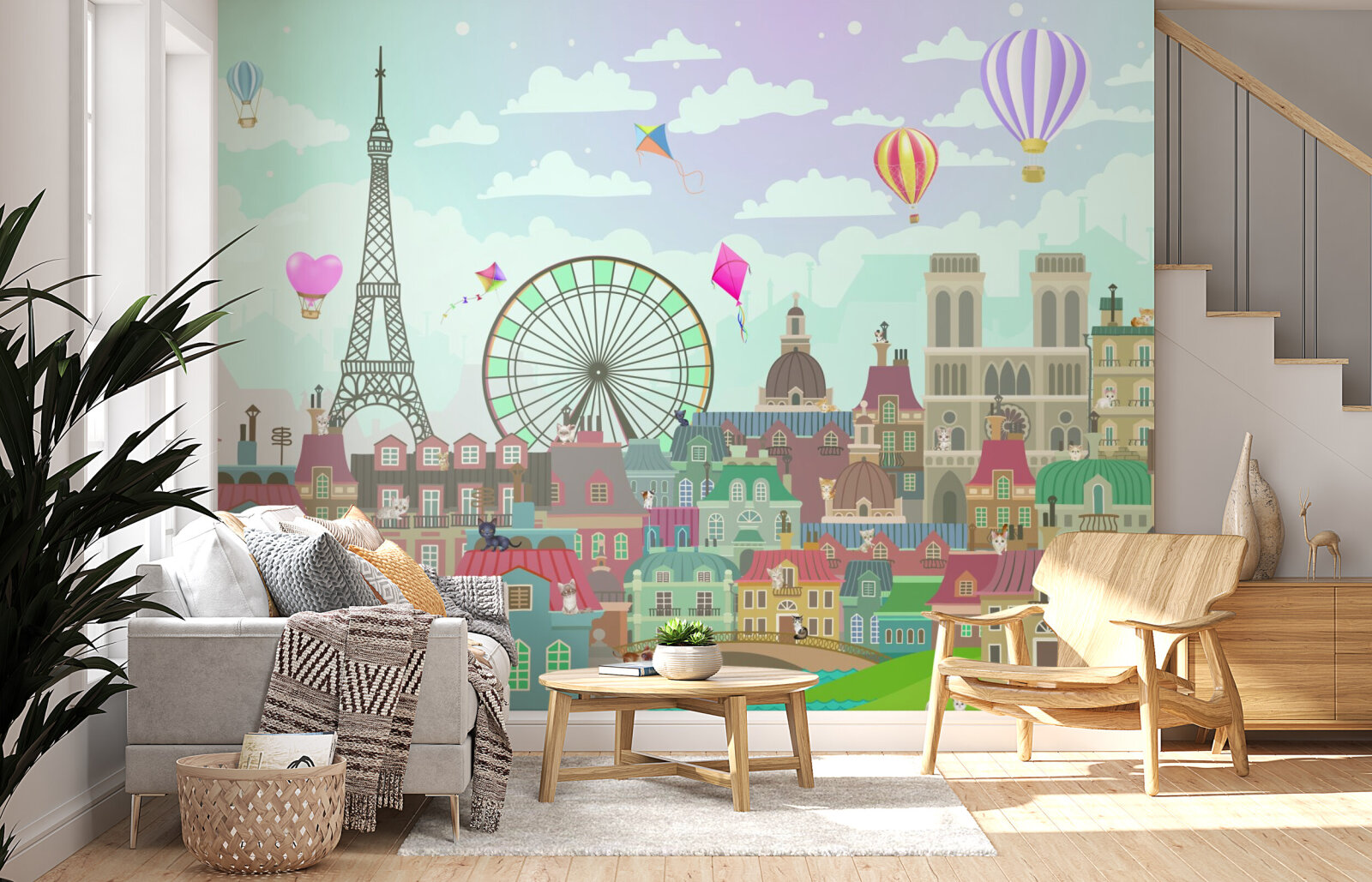 Cats on Parisian rooftops