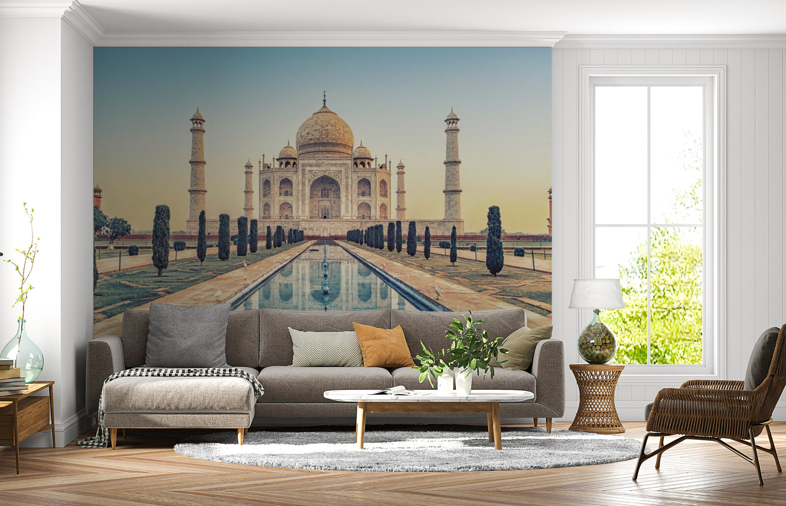 Majestic Taj Mahal Wall Mural