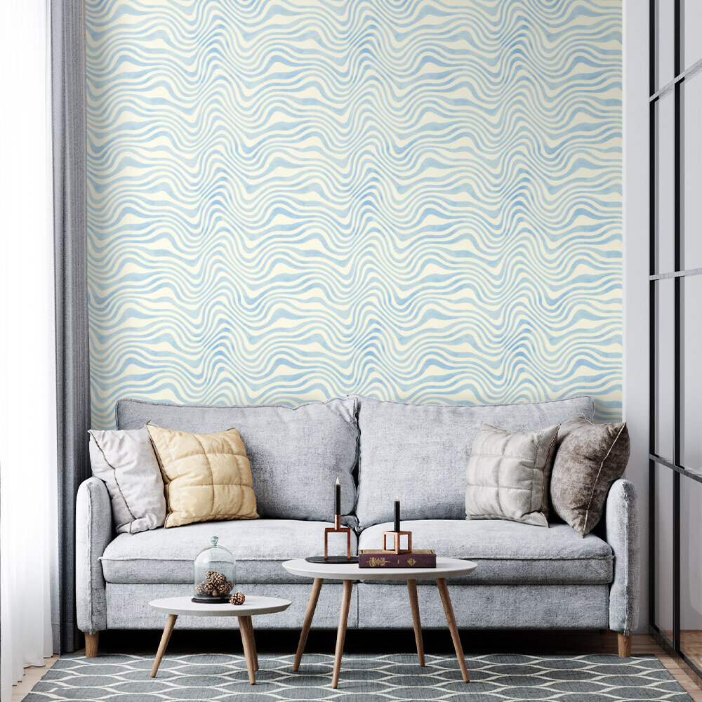 Soothing Waves Wallpaper Design