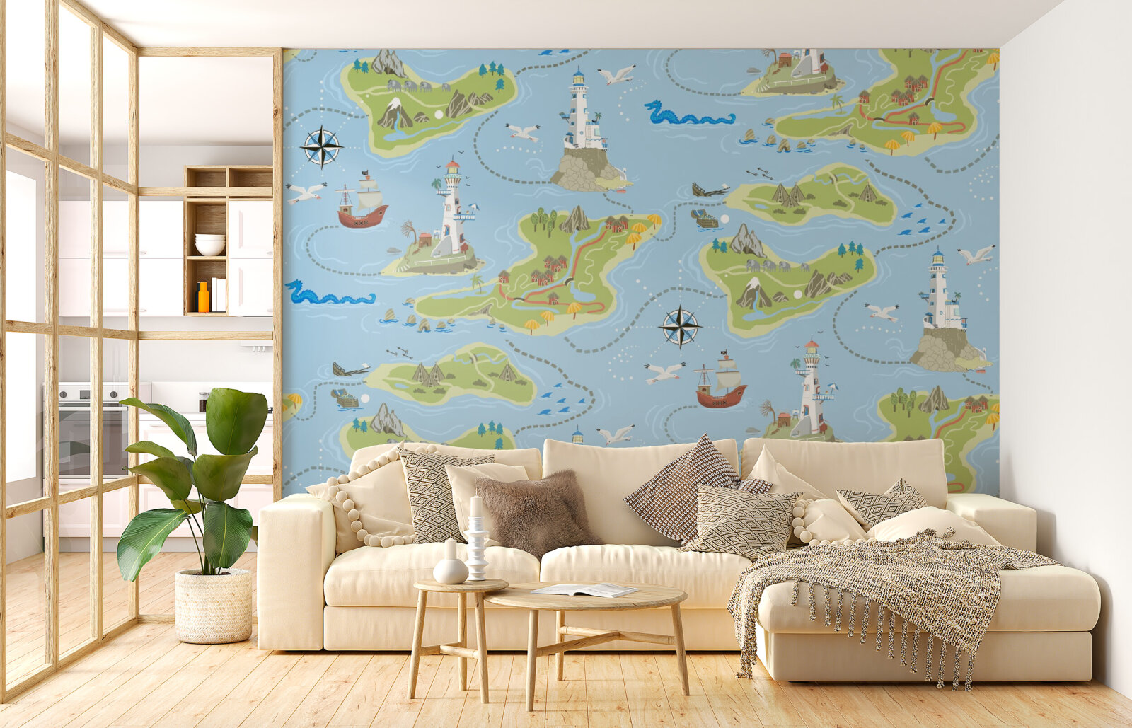 Nautical Adventure Mural