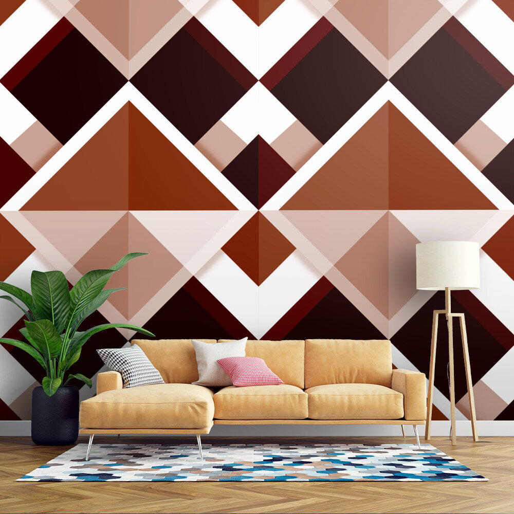 Wallcoverings Mahagoni Bauhaus Rhombus 1716285595