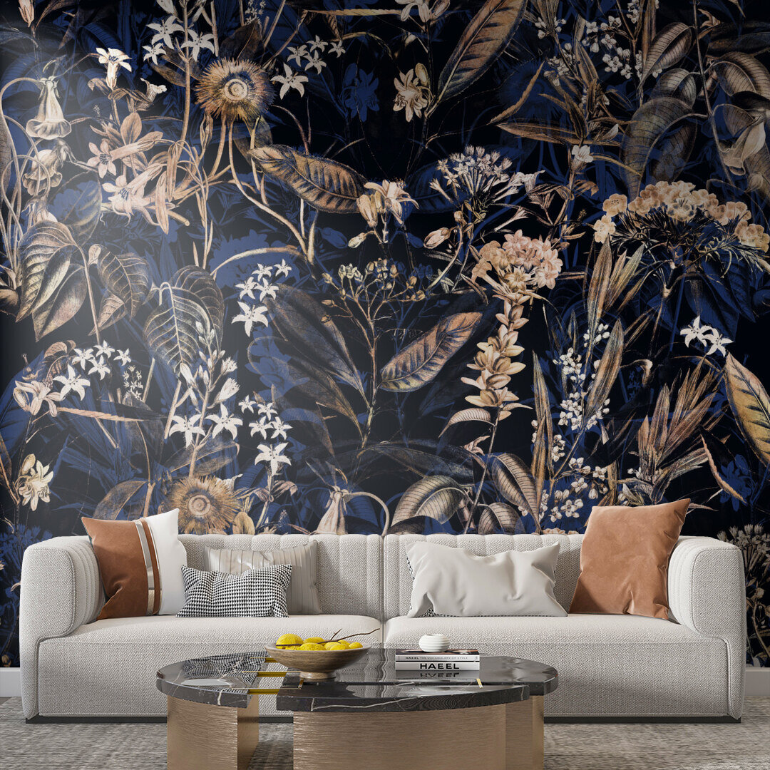 Flower ornaments in retro style