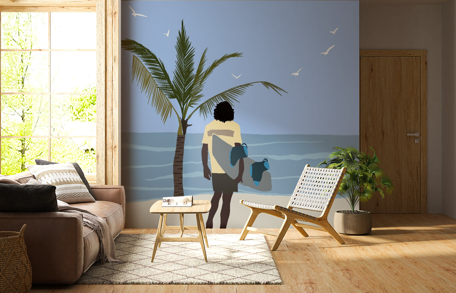 By the beach