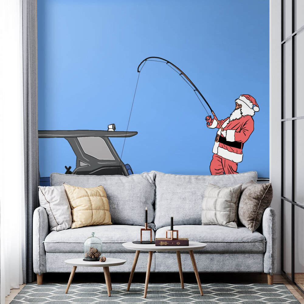 Santa fishing
