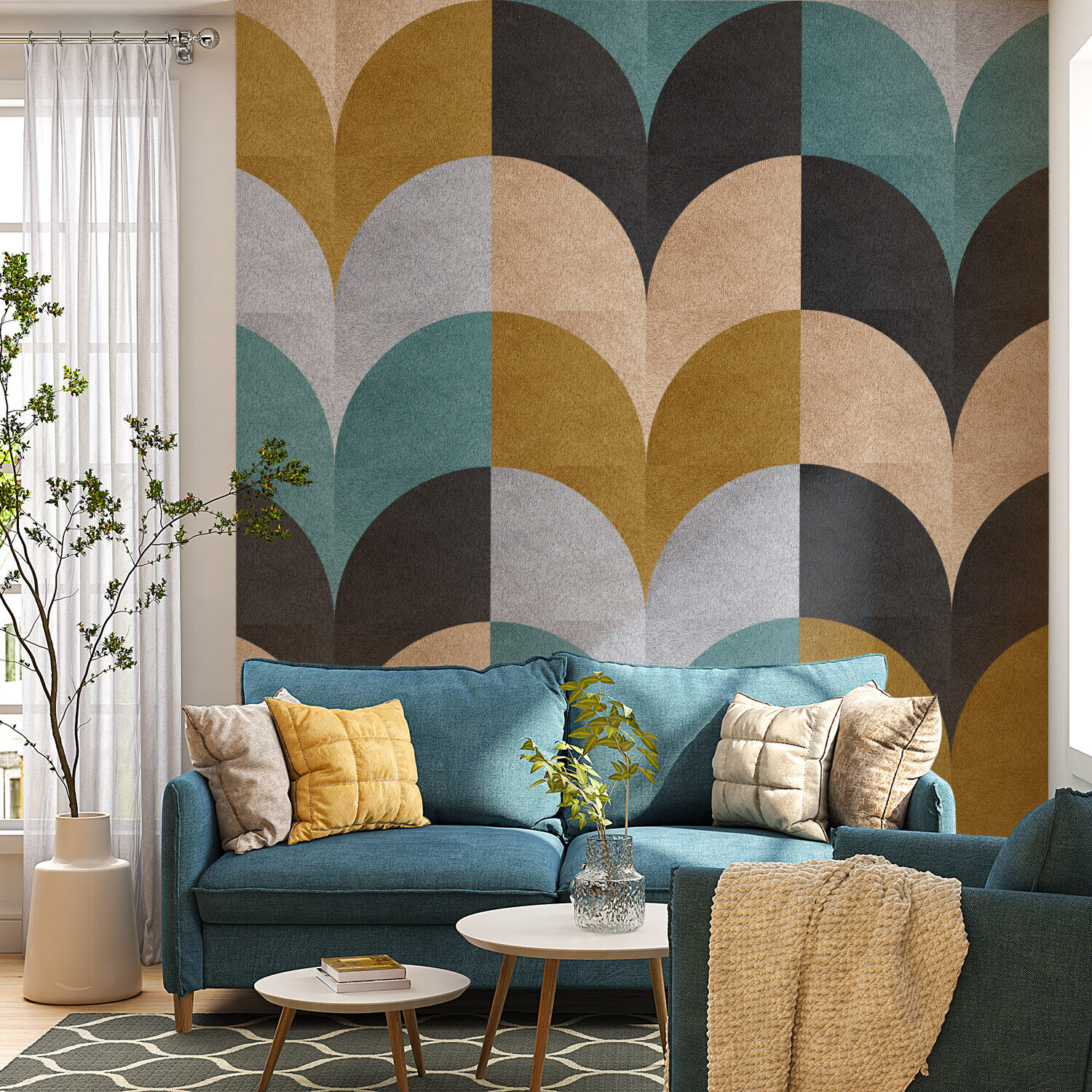 Geometric Mid Century