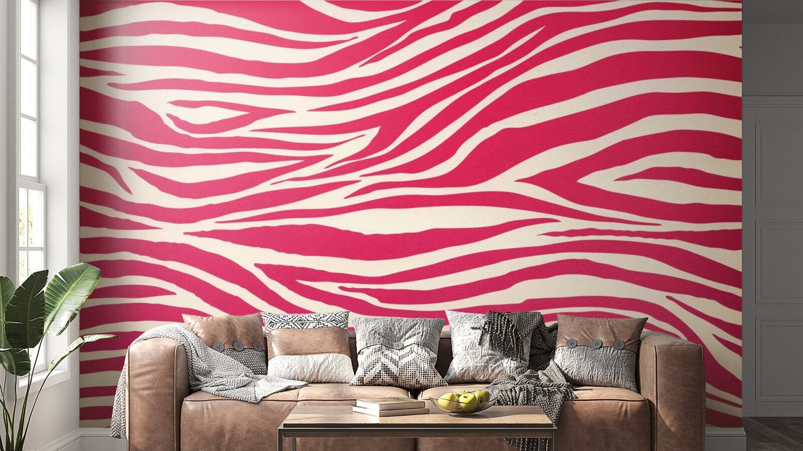 Zebra in Rot